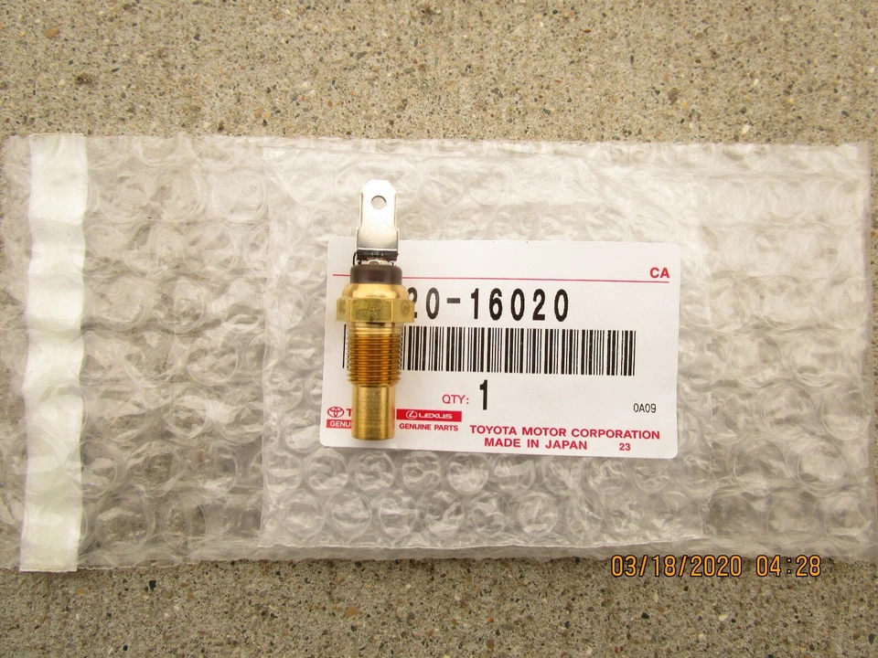 95-04 TOYOTA TACOMA 3.4L V6 MEDIDOR DE TEMPERATURA DEL AGUA SENSOR EMISOR OEM NUEVO Foto 1 de 2