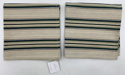 Pottery Barn Cotton Pinstripe Pillow Cover Multi 20x20" S/2 #G286 - Image 1 of 4