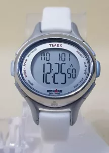 Timex Ironman Watch Indiglo White Tone Oval 100M New Battery - Picture 1 of 8