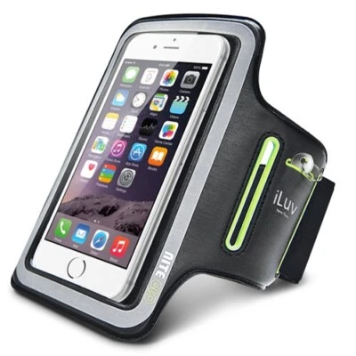 iLuv UP1ARMBBK Adjustable Sports Armband w/Reflective Frame - Image 1 of 4