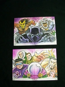 2018 Marvel Masterpieces sketch puzzle (x2) by Tim Shinn - Picture 1 of 6