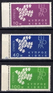 Cyprus 201-203 MNH Doves Birds Europa ZAYIX 083022S93 - Picture 1 of 1
