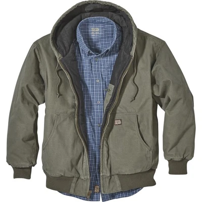 Gravel Gear Men's Hooded Tundra Jacket - Moss, Large - Image 1 of 4