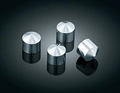 Tapas de cubierta de perno Kuryakyn 8372 Peaked Rocker Box para Harley-Davidson, cromadas Foto 1 de 2