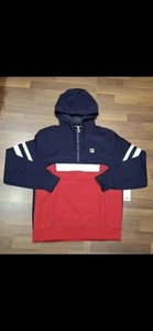 Fila Men's Vintage Macker 1/2 Zip Up, Windbreaker, Nylon Jacket, Size Large NEW - Picture 1 of 10