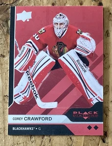 COREY CRAWFORD 2013-14 BLACK DIAMOND RUBY #36/50 BLACKHAWKS - Picture 1 of 2