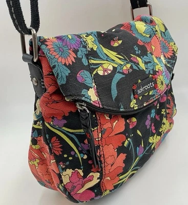 Sak Roots Sakroots Hobo Bolso Bandolera Paz Lona Cartera Mariposa Llavero Foto 1 de 4