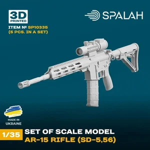 Rifle AR-15 (SD-5.56) (5 piezas) Kit Modelo Escala 1:35 Spalah SP10335 - Imagen 1 de 1