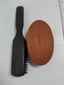 2 Pk Fendrihan Genuine Boar 5 Row Hair And Military Brush Made In Germany - Picture 1 of 16