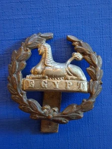 EDWARDIAN Gloucestershire Regiment REAR / BACK Cap Badge - Original - Bild 1 von 3