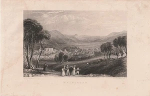 c1850 Meiningen Thüringen Stadtansicht Vedute 19. Jh. Stahlstich-Ansicht - Picture 1 of 1