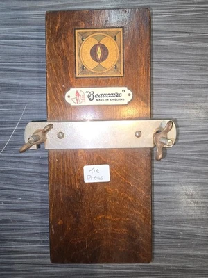 Vintage Beaucaire Wooden Tie Press - Made in England - image 1 of 3