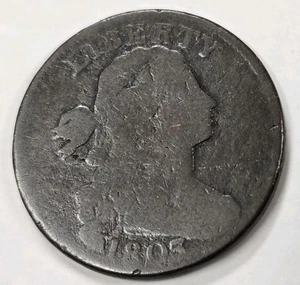 1803 Draped Bust Large Cent Small Date, Small Fraction, with Stems Good - Picture 1 of 4