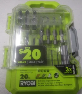 RYOBI A98201 Drill and Impact Drive Kit 20-Piece - Picture 1 of 3