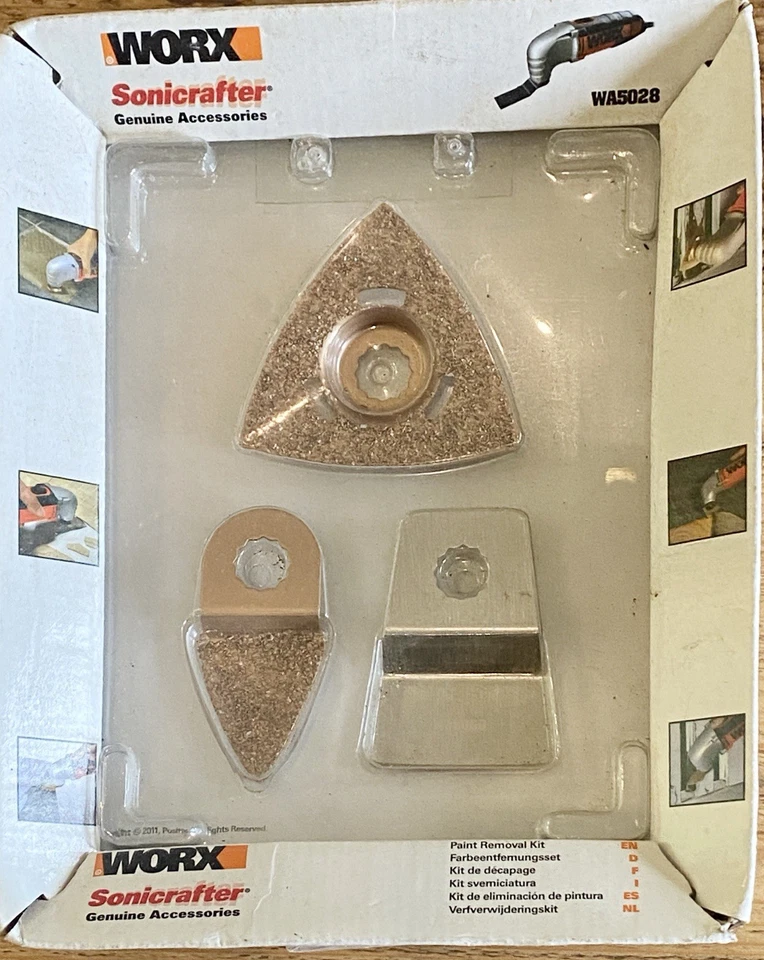 WORX Sonicrafter Oscillating Multitool Accessories (2 rasps  & 1 scraper) BNIB - Image 1 of 2
