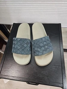 Vince Herren-Sandalen HELLBLAU VELOURSLEDER GRÖSSE 10,5 EURO 44,5 - Bild 1 von 10
