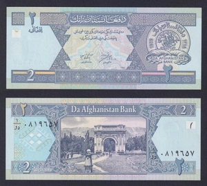 Banconota Afghanistan 2 afghanis 2002 P.-65a FDS/UNC - Picture 1 of 1
