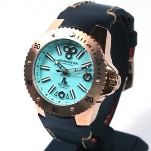 BALDIERI, SEAMONSTER PANAREA 38MM, AUTOMATIC, ROSE PVD, TURQOISE DIAL - Bild 1 von 5