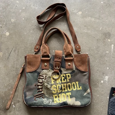 Vintage y2k deadstock juicy couture camo bag leather with embroided detailing - Image 1 of 4