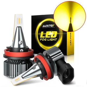 AUXITO LED Fog Light Bulbs H11 H8 H9 Driving Lamp Yellow 3000K High Power CUS - Bild 1 von 12