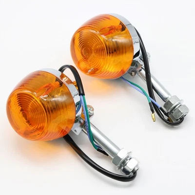 2PCS Rear Turn Signal Lights For Honda CT90 Trail S90 Super ST90 Trailsport - Image 1 of 4
