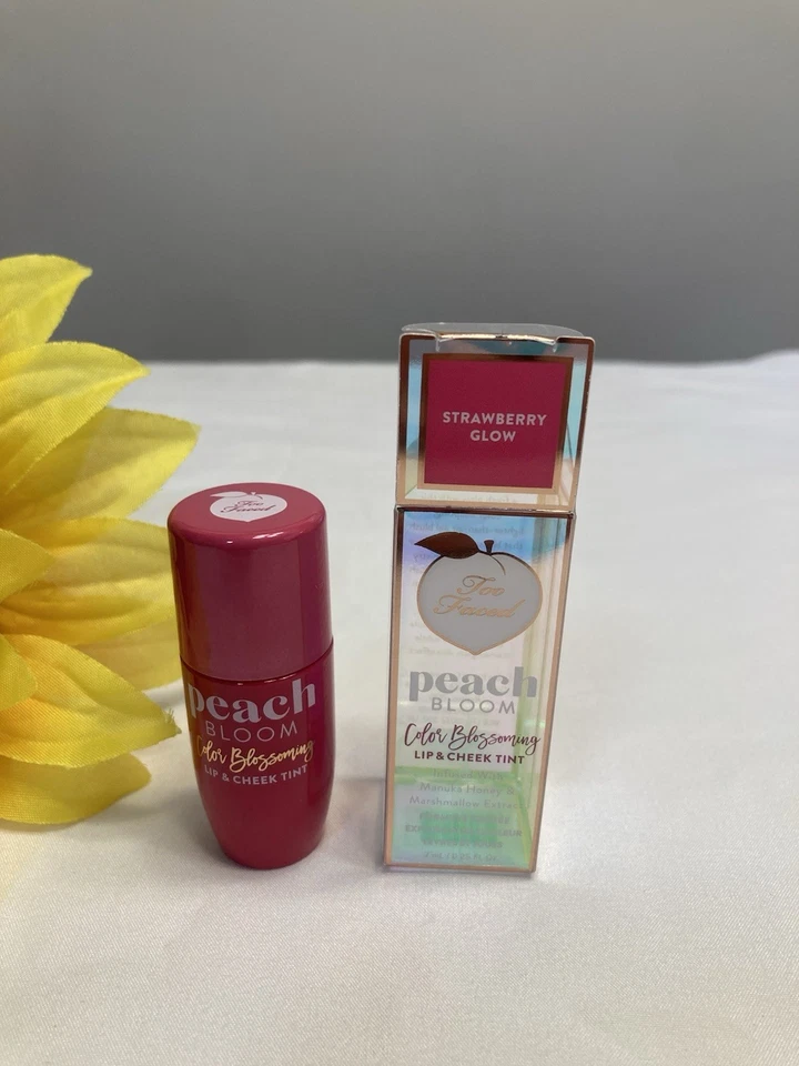 Too Faced Peach Bloom Color Blossoming Lip & Cheek Tint Strawberry Glow