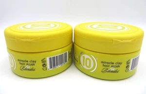 IT'S A 10 MIRACLE CLAY HAIR MASK FOR BLONDES 8 OZ (Lot of 2) - Picture 1 of 2