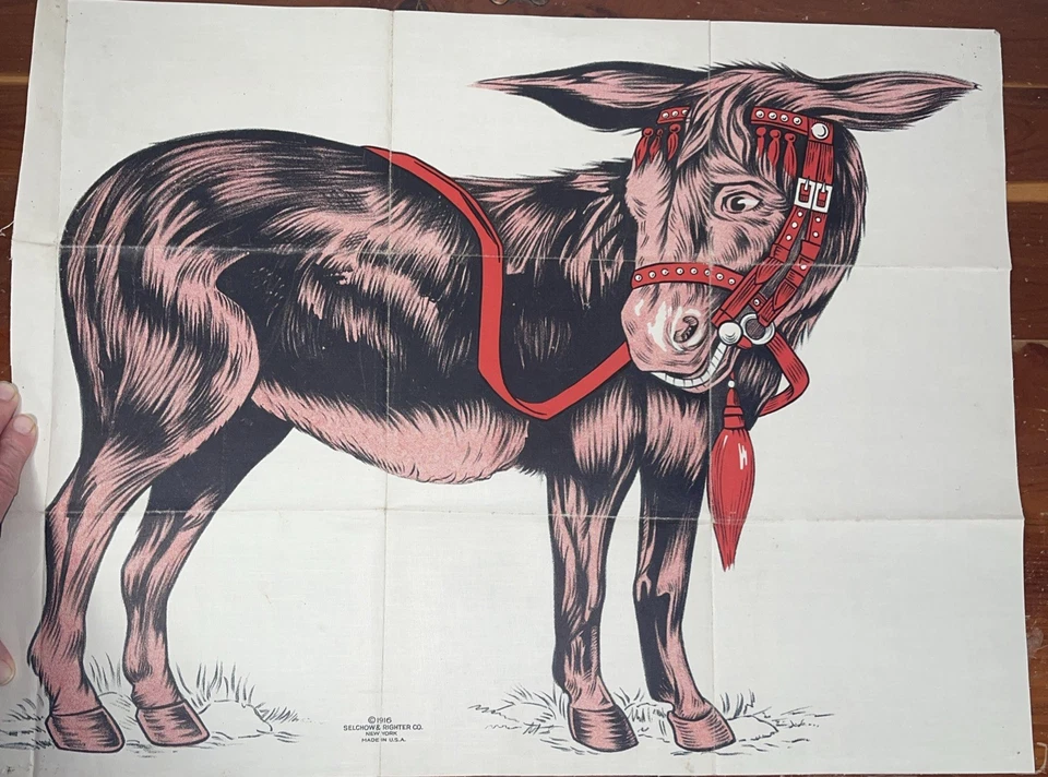 1916 Selchow & Righter Our Donkey Party Game - Image 1 of 4