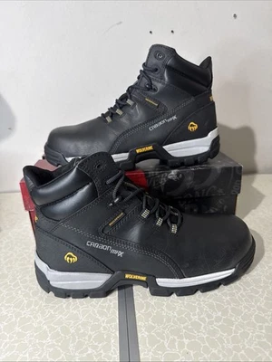 Wolverine Hombres Asfalto Impermeable Reflectante Compuesto-Puntera 6" Bota de Trabajo Talla 10.5EW Foto 1 de 4