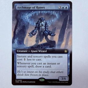 Magic The Gathering Mtg Archmage Of Runes Borderless Rare Foundations Near Mint - Picture 1 of 1