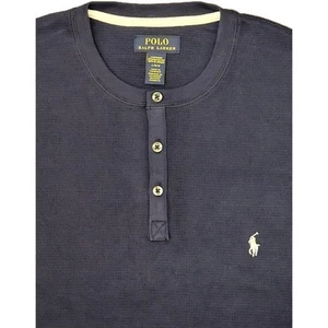 NWT Polo Ralph Lauren Men's Waffle Knit Thermal Crew-Neck T-Shirt Henley SZ L - Picture 1 of 5