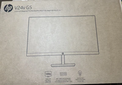 HP V24v G5 24" FHD 1920x1080 75Hz 5ms LCD VA Monitor 65P62AA - Image 1 of 4