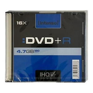 Intenso DVD + R Rohling 4,7 GB 120 Min. DVD+R 1 Stück Neu & OVP - Picture 1 of 1
