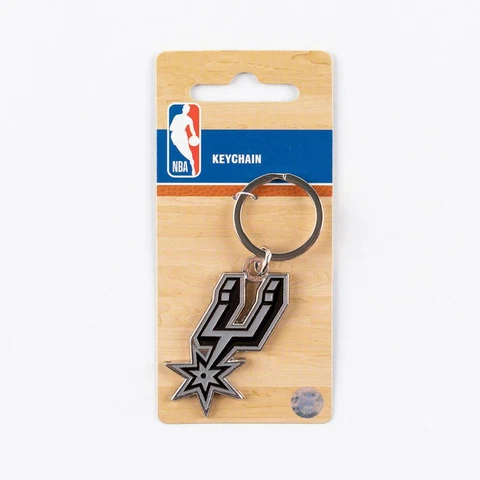 San Antonio Spurs Heavy Duty Team Design Keychain [NEW] NBA Key Chain Ring Cover