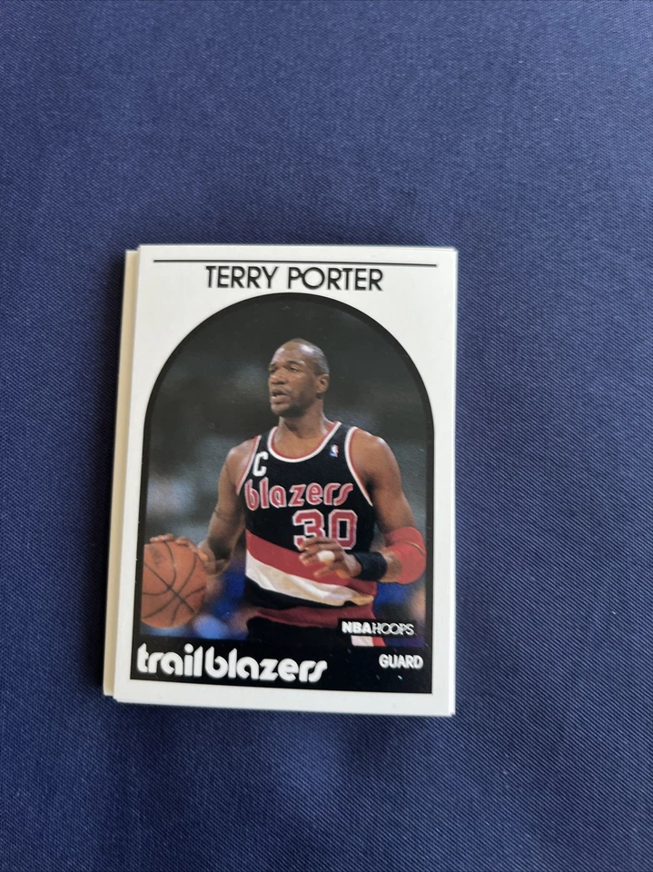 1989-90 NBA Hoops Basketball Terry Porter #105 Portland Trail Blazers - Image 1 of 1
