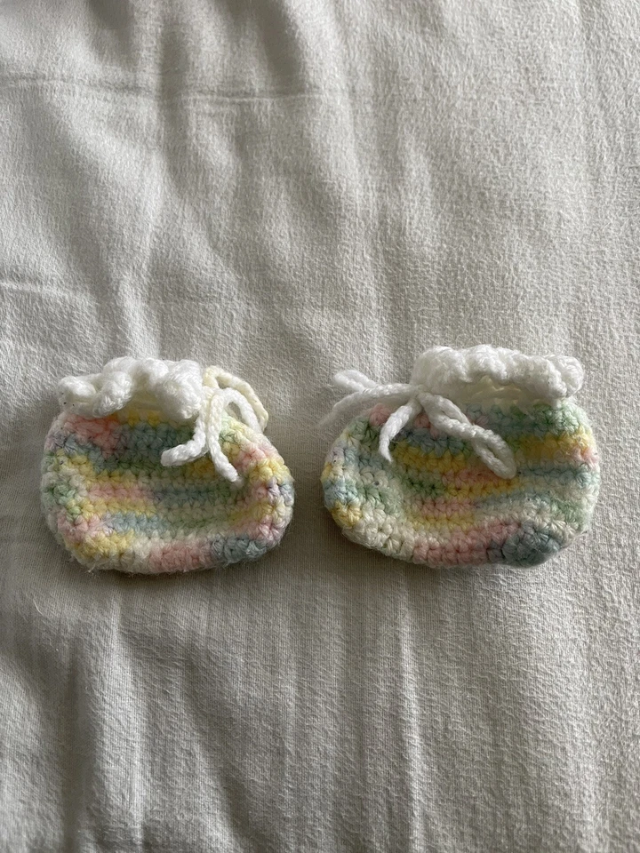 Botines de punto multicolor para bebé Foto 1 de 1