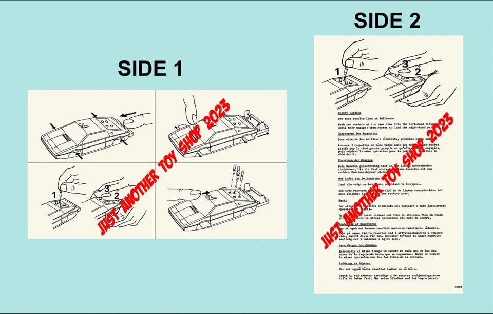 Corgi James Bond Lotus Esprit Instruction Sheet Leaflet from 1977 - High Quality - Image 1 of 1