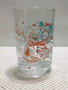 Vtg Walt Disney World 25th Anniversary Beauty & The Beast Lumière Glass Tumbler - Picture 1 of 6
