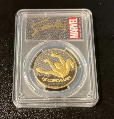 2017 $200 1oz Gold SPIDER-MAN Homecoming PCGS PR69 DCAM - Image 1 of 2