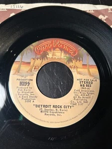 VG+ KISS "Detroit Rock City b/w Beth" 7" PROMO 45 RPM Vinyl Original Sleeve ACDC - Picture 1 of 5