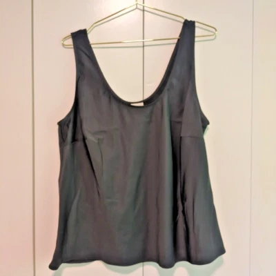 NEW Ava & Viv Women's XXL Sleeveless Black Tank Top Recycled Polyester - Image 1 of 4