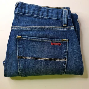 Tommy Hilfiger Mujer 6 Botas de tiro bajo Azul Denim Algodón Bootcut Acampanadas Jeans - Imagen 1 de 10