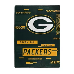 Green Bay Packers Plush 60" by 80" Digitize Design Raschel Blanket - NFL - Picture 1 of 1