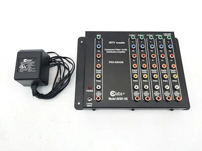 CeLabs AV501HD HDTV 1X5 Component A/V Distribution Amplifier with Digital Audio - Image 1 of 4