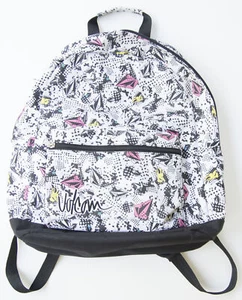 MEN'S WOMEN'S VOLCOM COSMIC FAUN STONE LOGO SCHOOL BACKPACK BAG WHITE NEW $55 - Picture 1 of 1