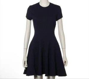 MIU MIU Knit short sleeve dress Navy Size XS Length 86cm 33.9" Near Mint JAPAN - Picture 1 of 6