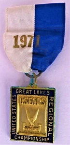 Medalla del Campeonato Regional de los Grandes Lagos (USFARS) de Nebraska 1971 - en caso usado en excelente condición - Imagen 1 de 4