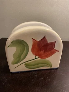 WCL PAINTED FLORAL NAPKIN HOLDER - Picture 1 of 5