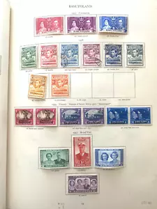 1937-47, BASUTOLAND MAINLY MINT , KGVI CAT £22 BRITISH COMMONWEALTH COLLECTION - Picture 1 of 1