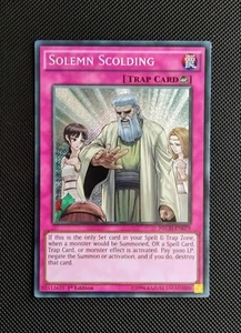 Yu-Gi-Oh! Solemn Scolding NECH-EN079 - Secret Rare 1st Edition - M/NM ENG - Bild 1 von 2